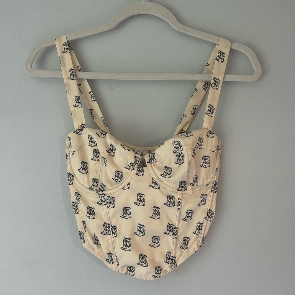 Cream Corset Top